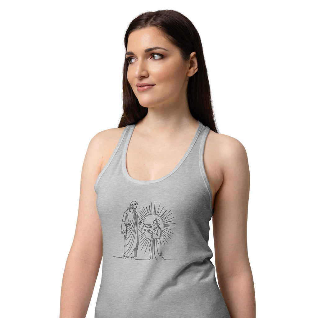 Women’s fitted racerback tank top - Seedandsoulful