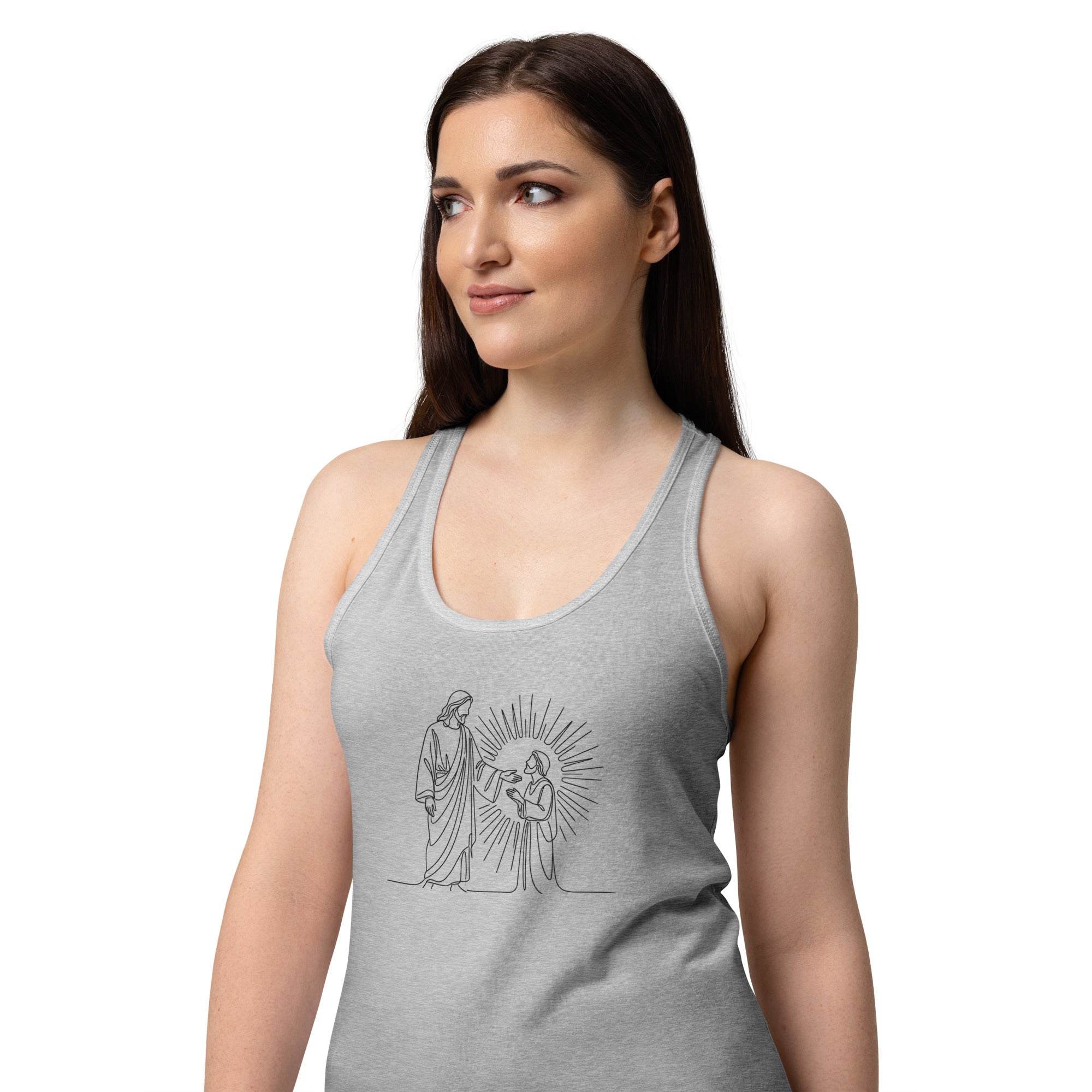 Women’s fitted racerback tank top - Seedandsoulful