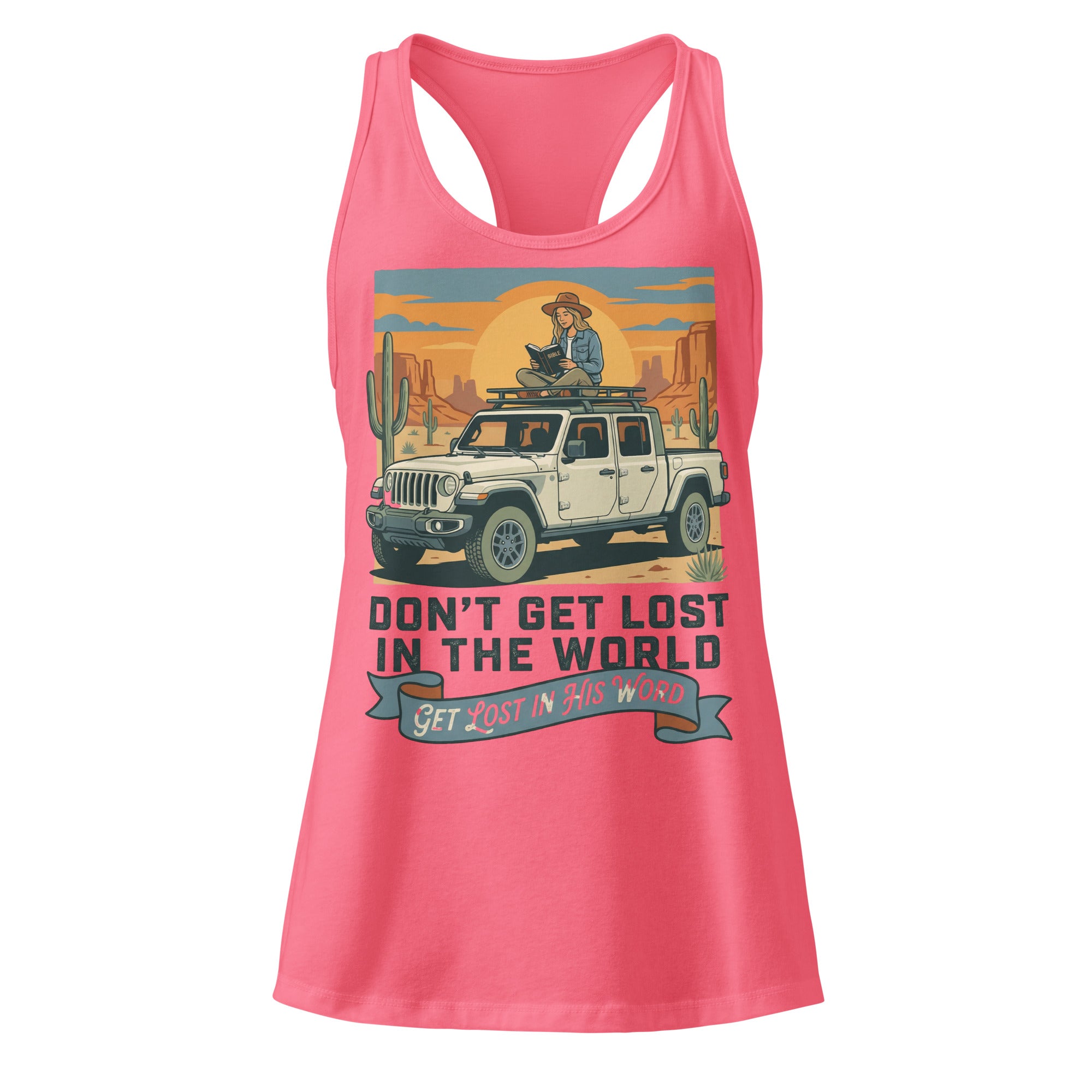 Women's Fitted Faith Racerback Tank | Seedandsoulful Cotton Blend Top - Seedandsoulful