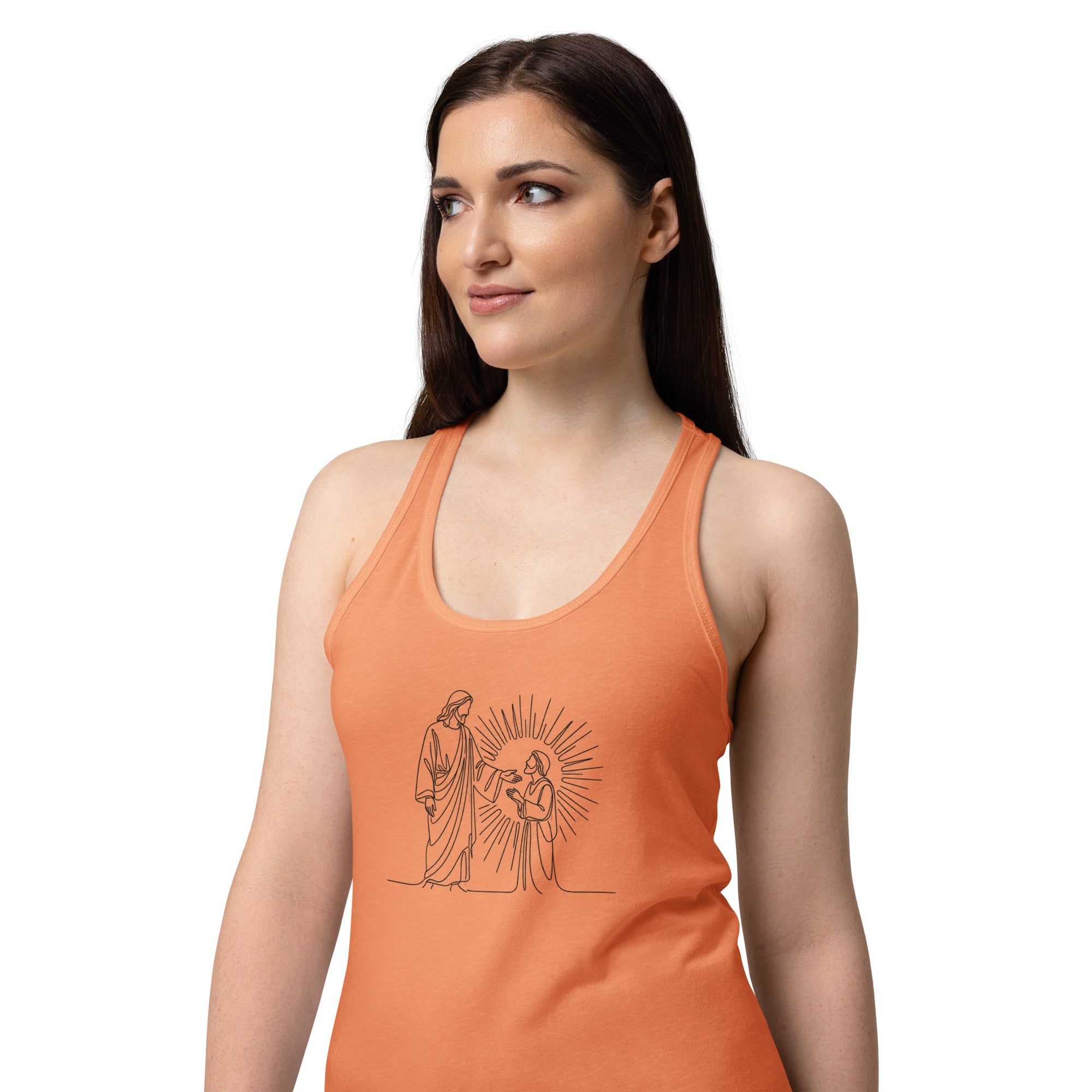 Women’s fitted racerback tank top - Seedandsoulful