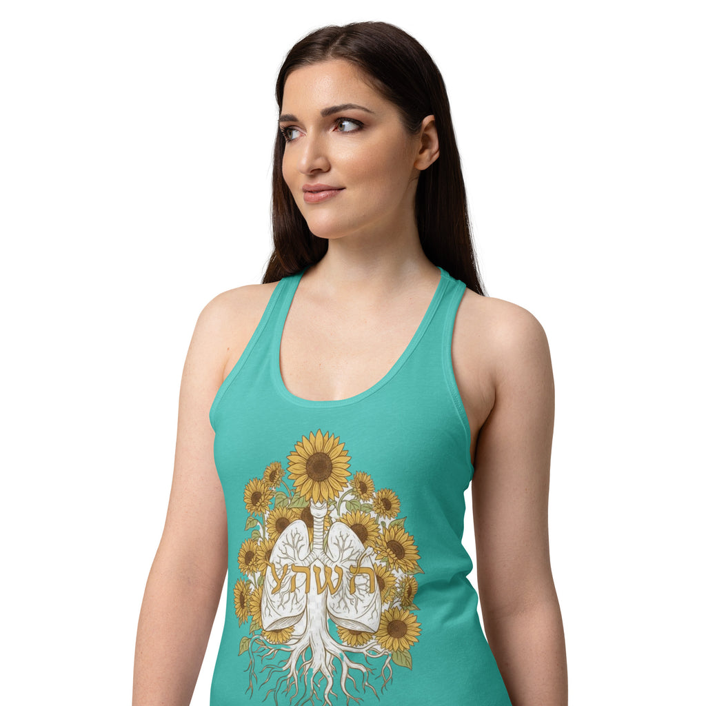 Women’s fitted racerback tank top - Seedandsoulful