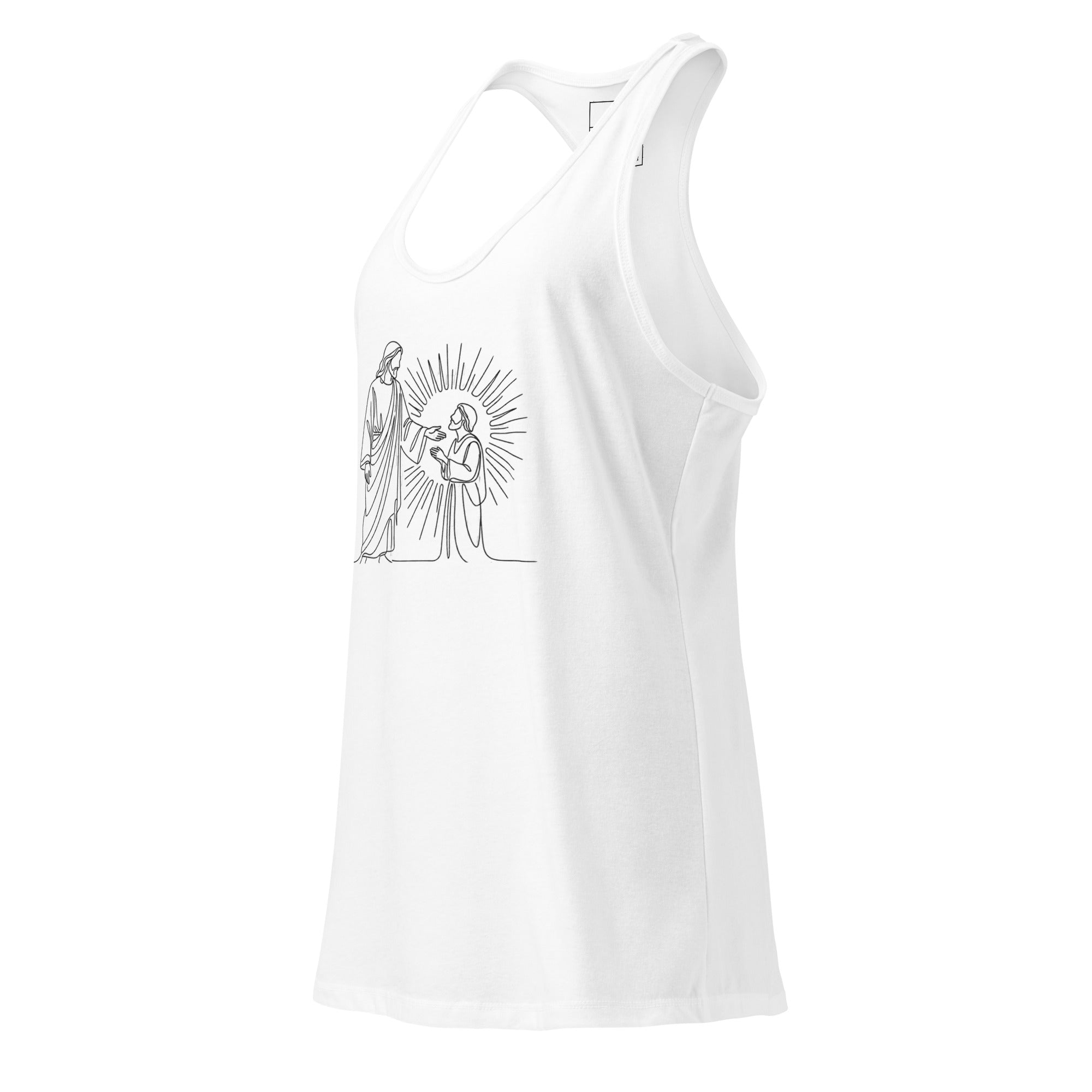 Women’s fitted racerback tank top - Seedandsoulful