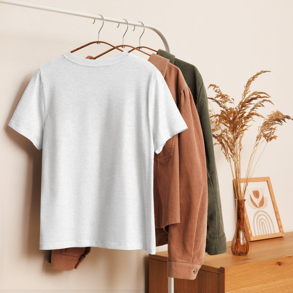 Women’s organic ribbed neck t-shirt - Seedandsoulful