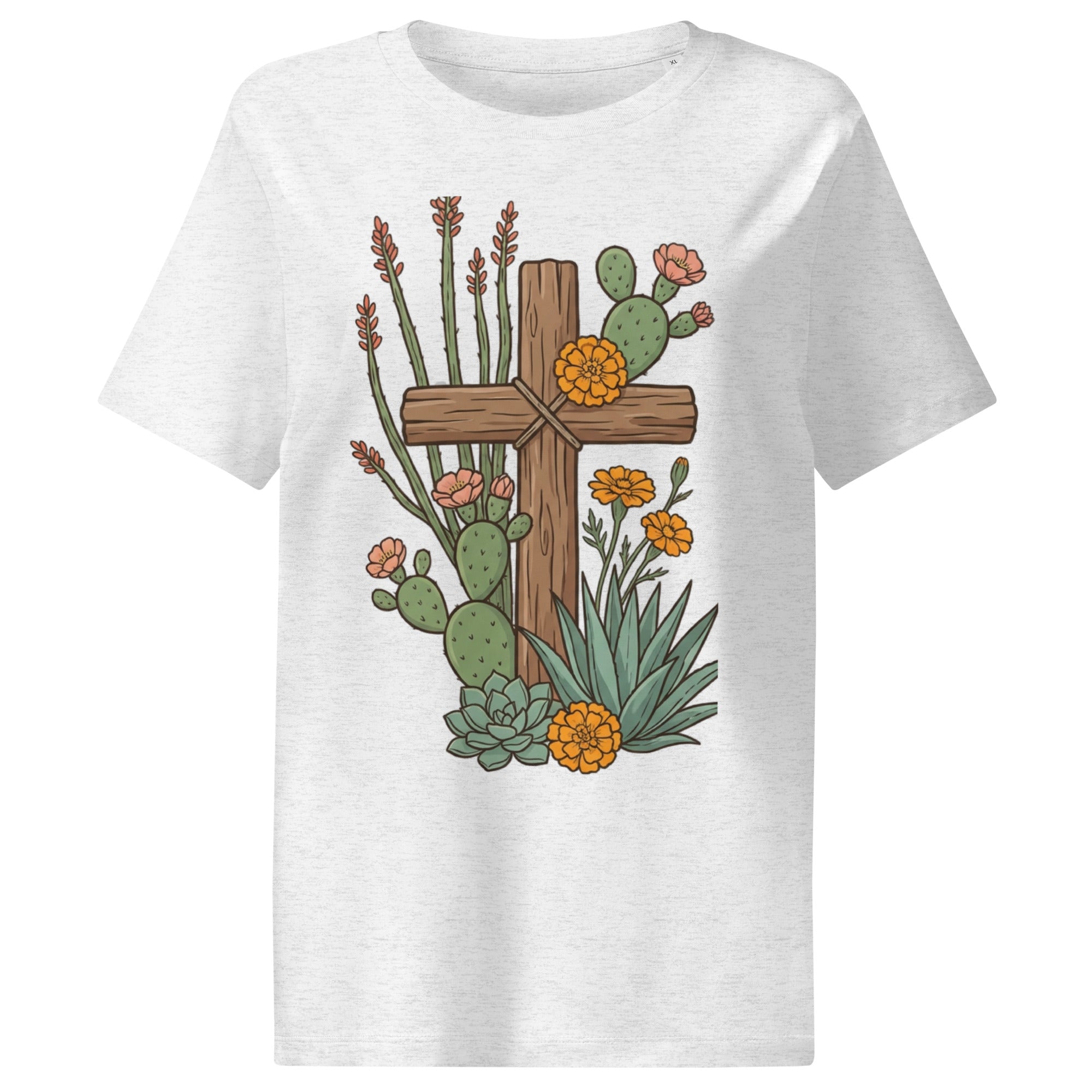 Women’s organic ribbed neck t-shirt - Seedandsoulful