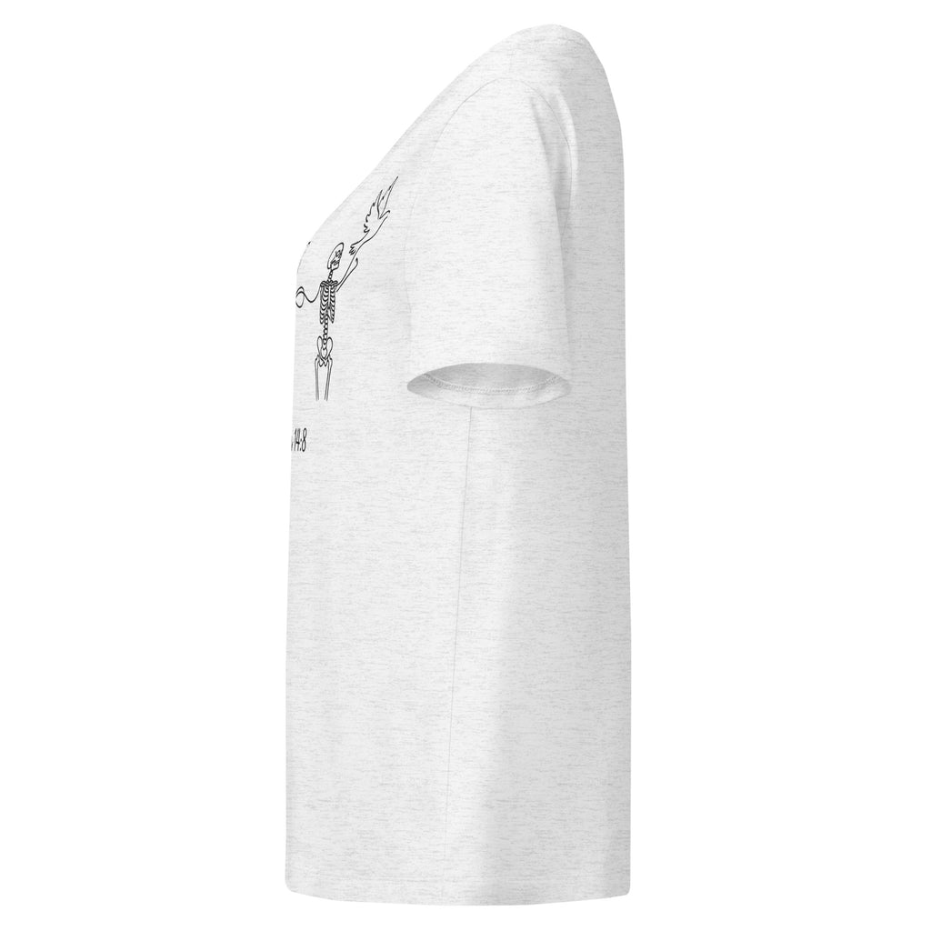 Women’s organic ribbed neck Romans 14:8 t-shirt - Seedandsoulful