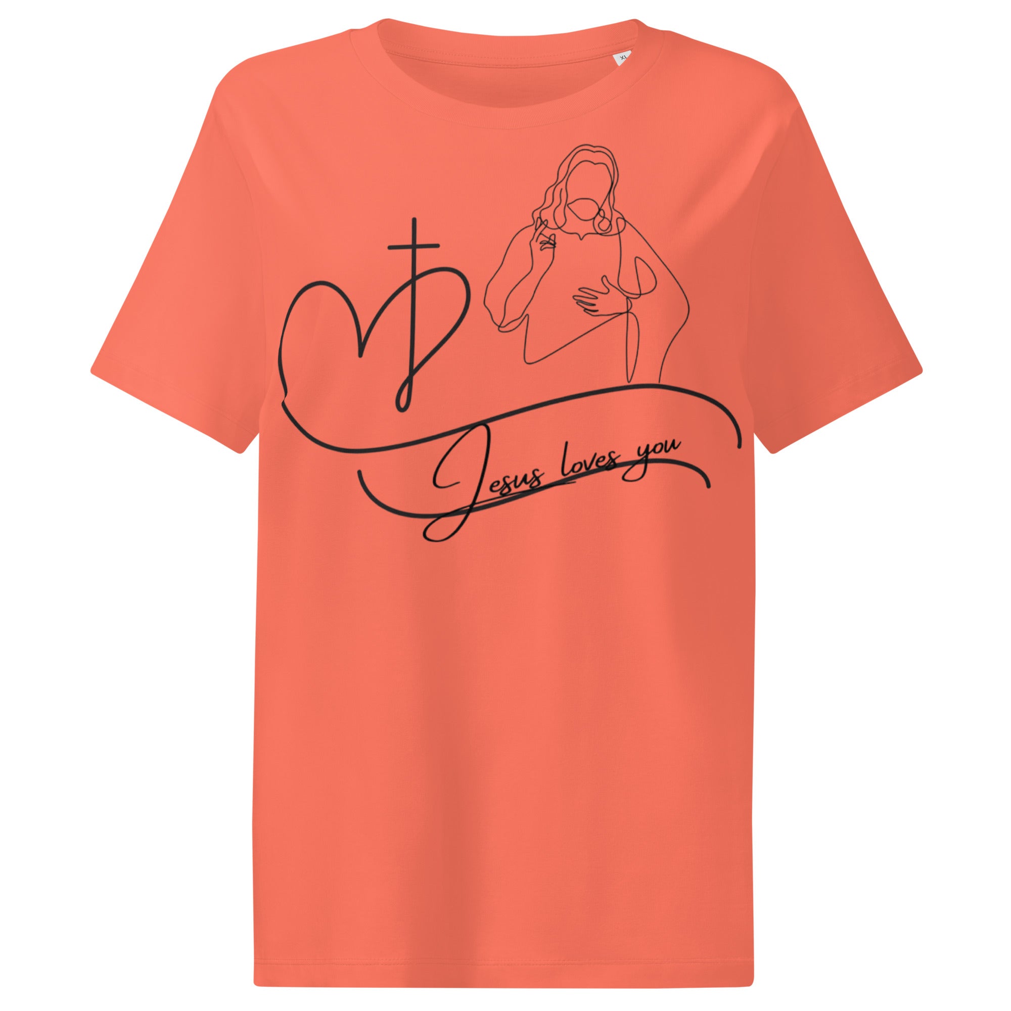 Women’s organic ribbed neck t-shirt - Seedandsoulful