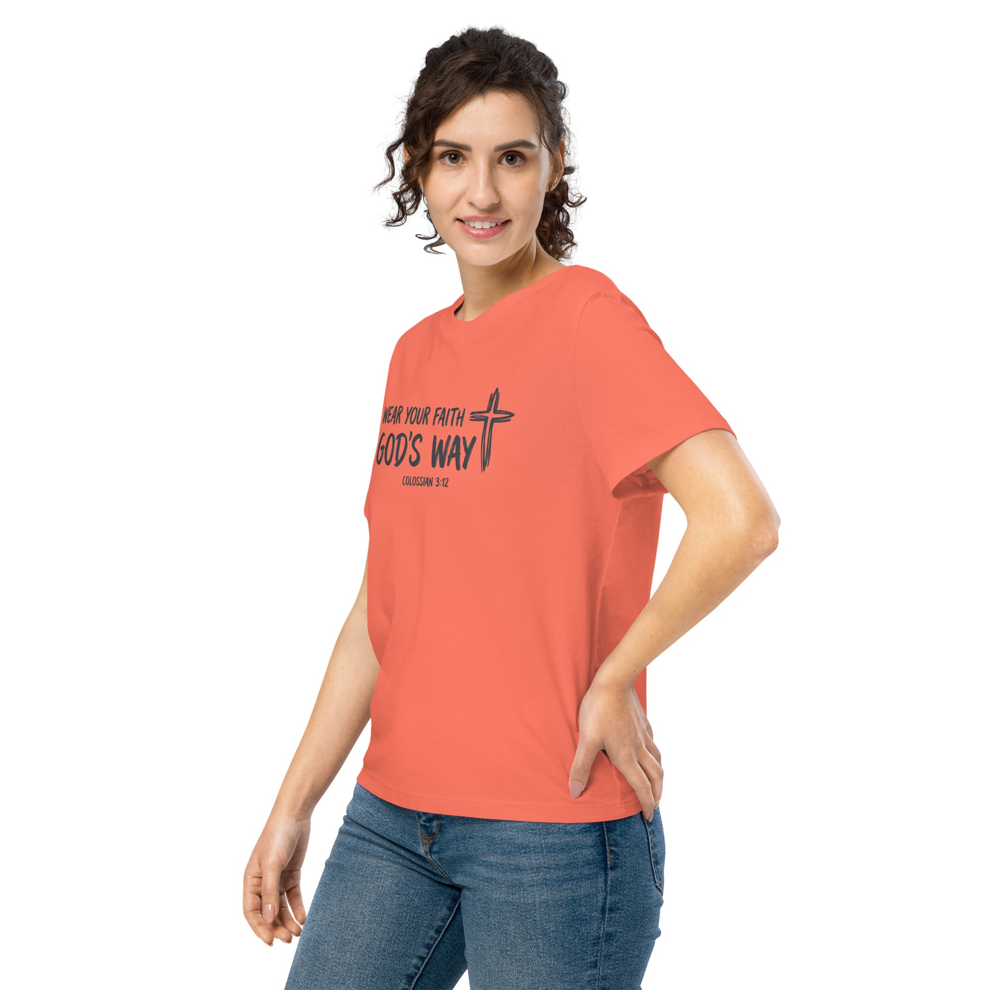 Women’s organic ribbed neck t-shirt - Seedandsoulful