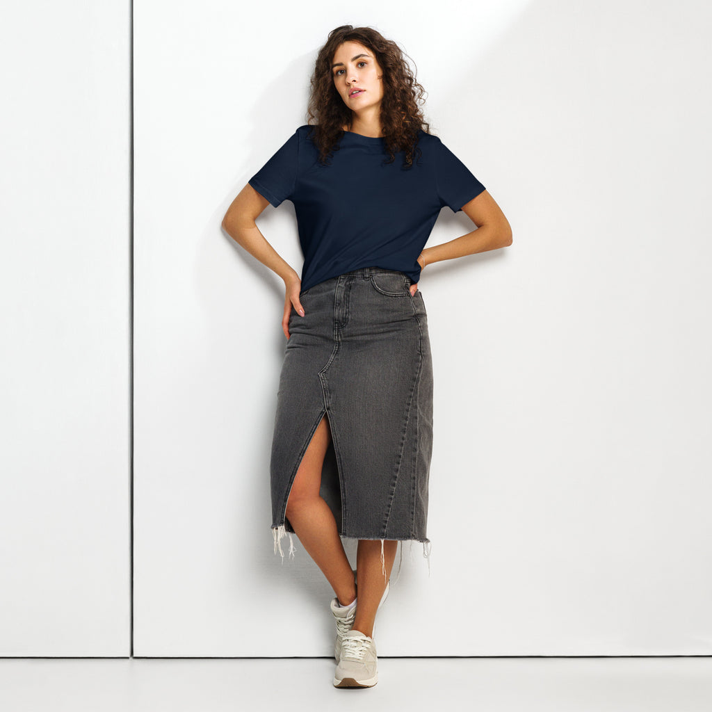 Women’s organic ribbed neck t-shirt - Seedandsoulful