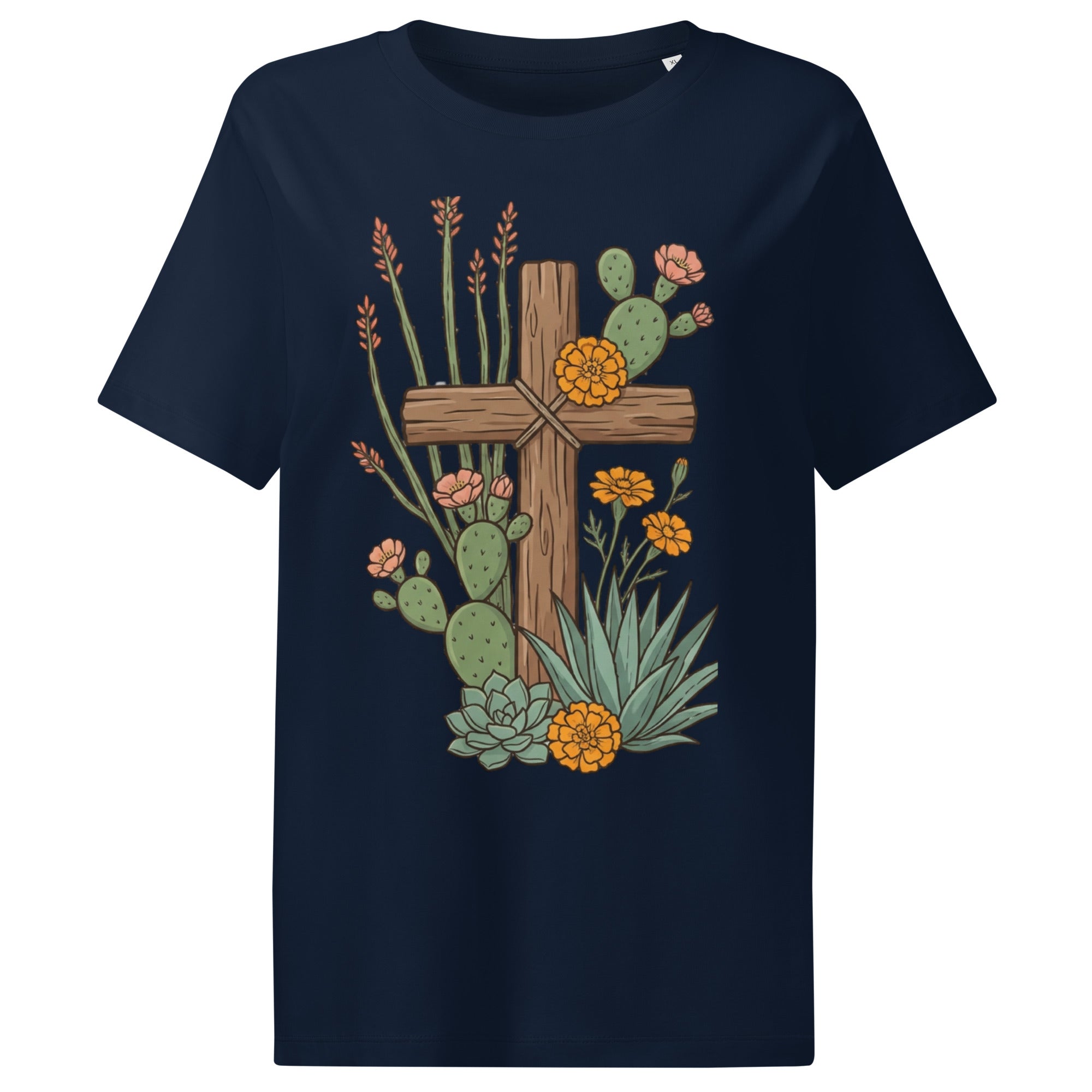 Women’s organic ribbed neck t-shirt - Seedandsoulful