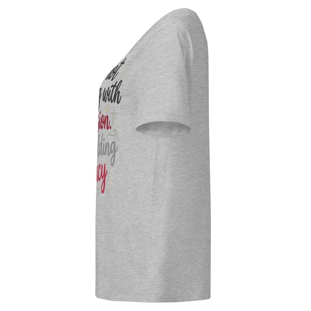 Women’s organic ribbed neck t-shirt - Seedandsoulful