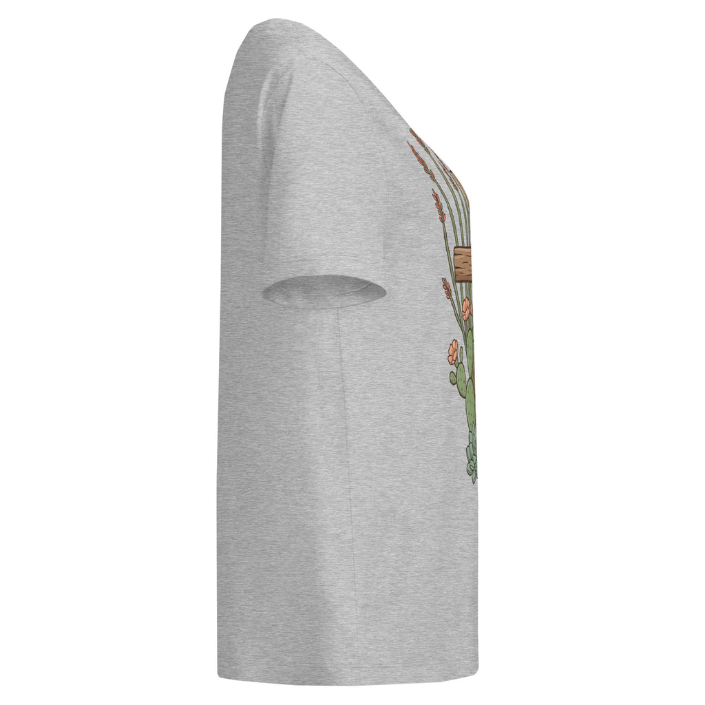 Women’s organic ribbed neck t-shirt - Seedandsoulful