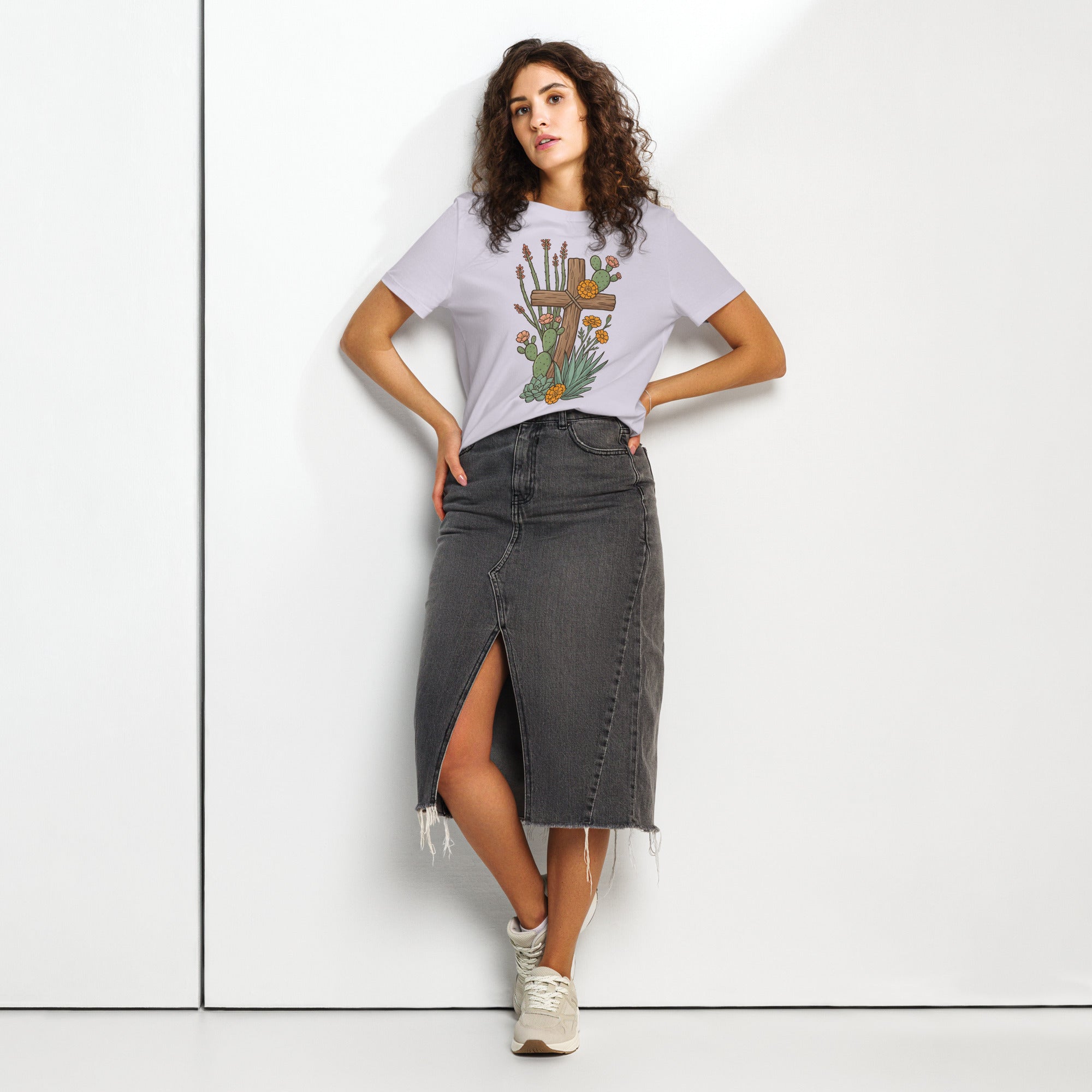 Women’s organic ribbed neck t-shirt - Seedandsoulful