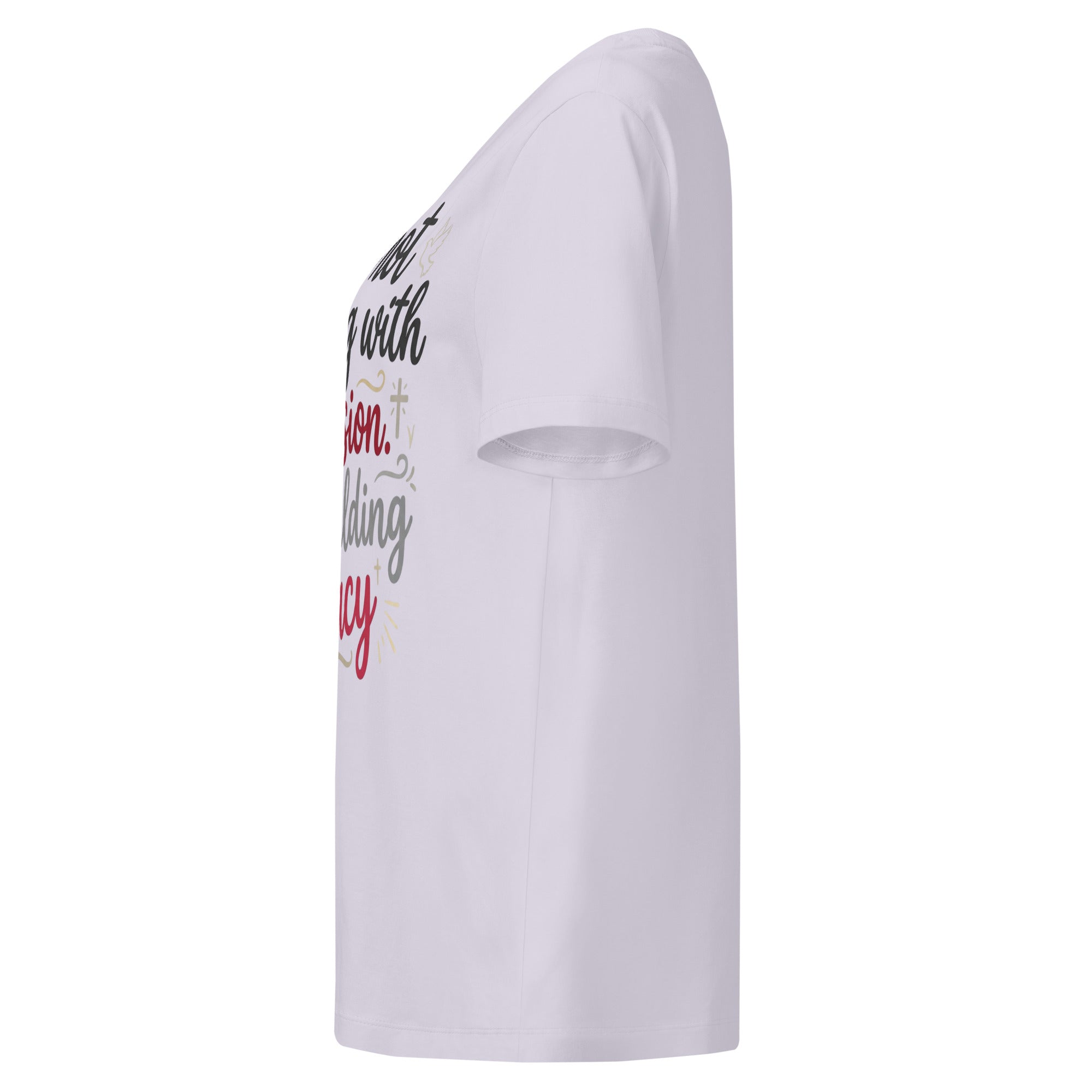 Women’s organic ribbed neck t-shirt - Seedandsoulful