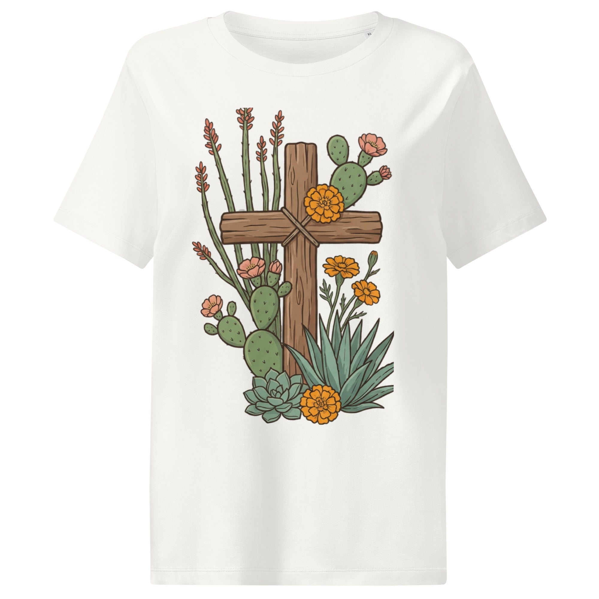 Women’s organic ribbed neck t-shirt - Seedandsoulful