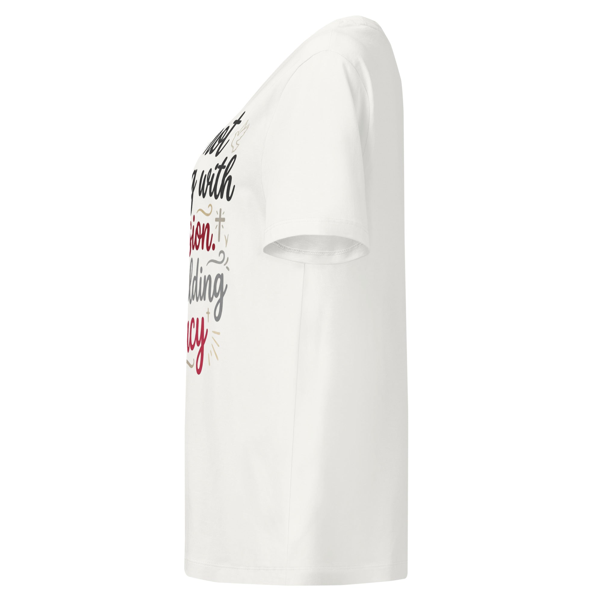 Women’s organic ribbed neck t-shirt - Seedandsoulful