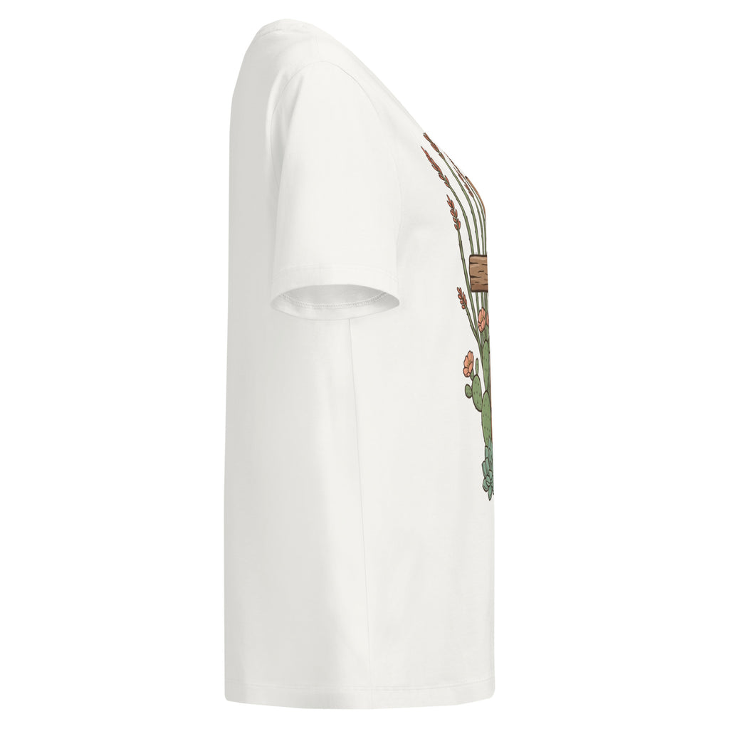 Women’s organic ribbed neck t-shirt - Seedandsoulful