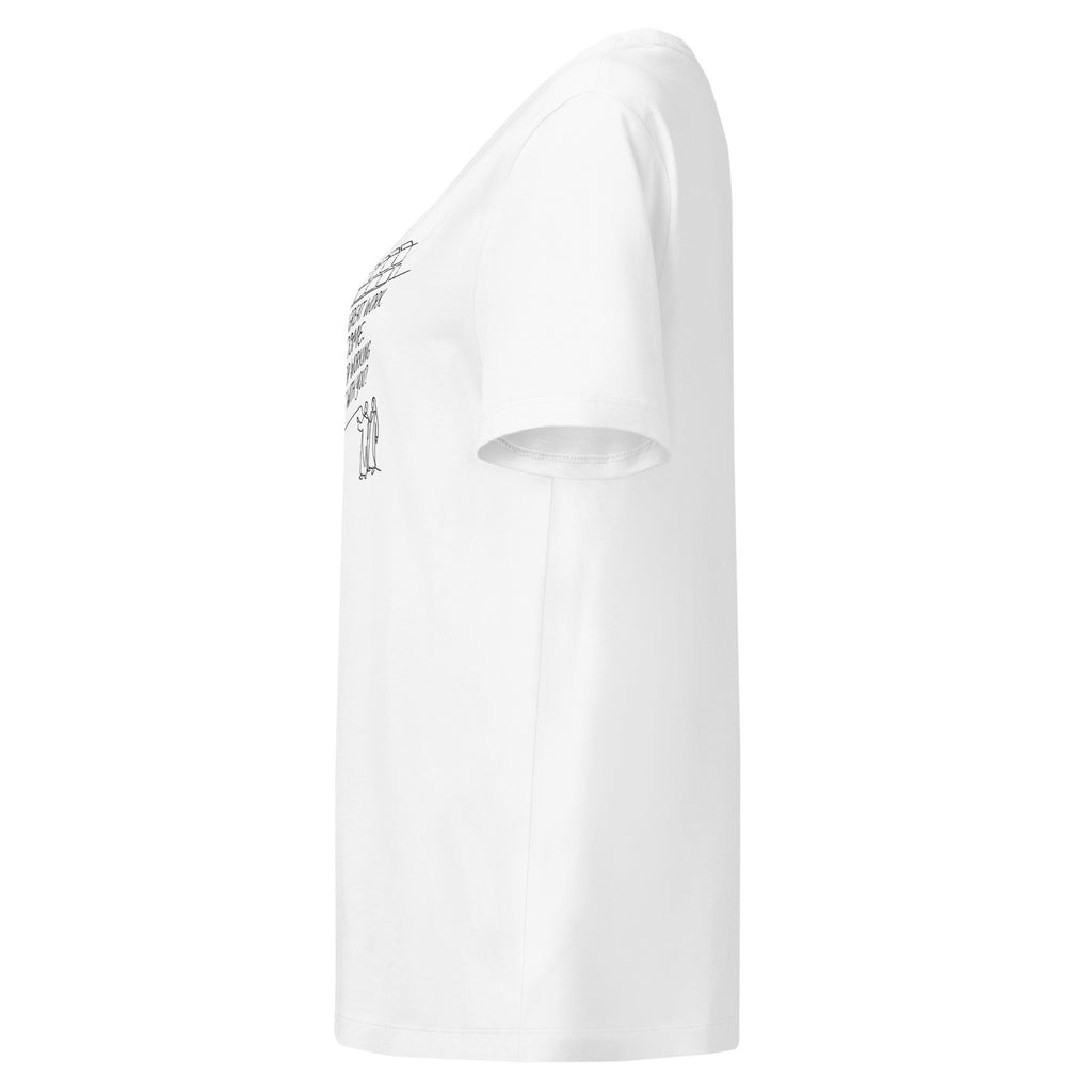 Nehemiah 6:3 Women’s organic ribbed neck t-shirt - Seedandsoulful