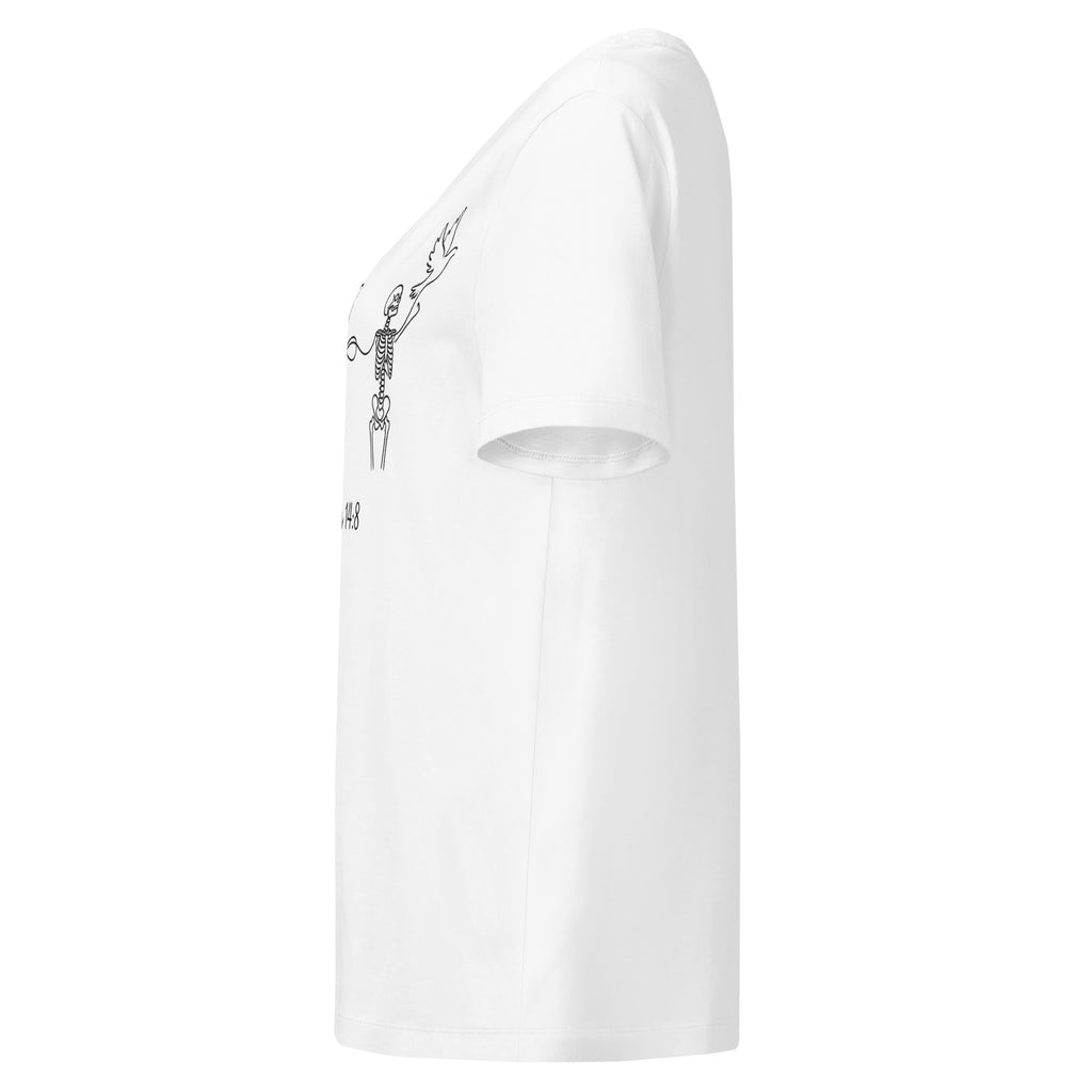 Women’s organic ribbed neck Romans 14:8 t-shirt - Seedandsoulful