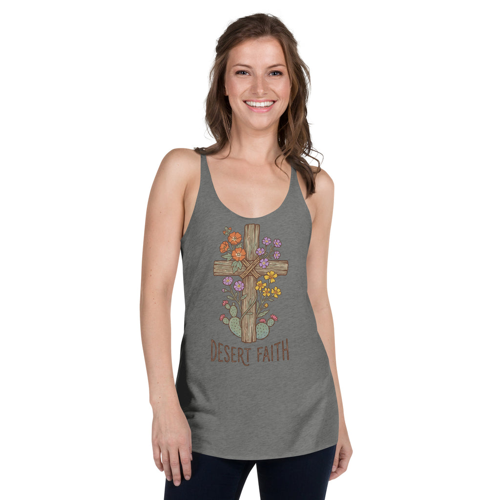 Women's Faith Racerback Tank | Comfortable Activewear for Believers - Seedandsoulful