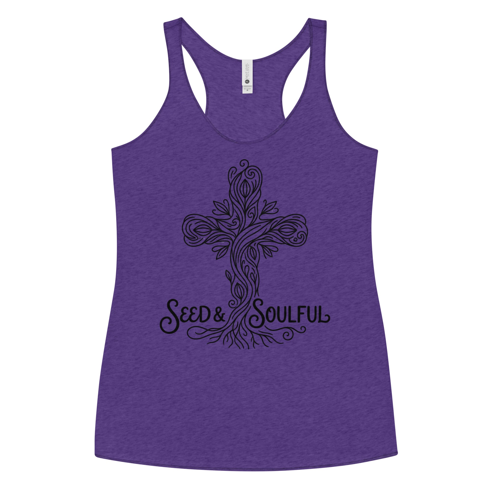 Women's Faith Racerback Tank | Soft Tri - Blend Active Top - Seedandsoulful