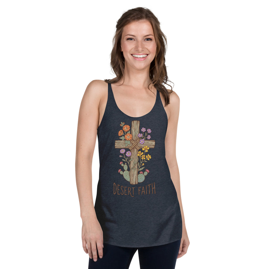 Women's Faith Racerback Tank | Comfortable Activewear for Believers - Seedandsoulful