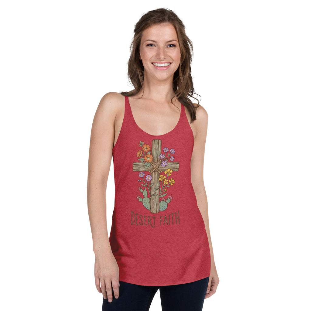 Women's Faith Racerback Tank | Comfortable Activewear for Believers - Seedandsoulful