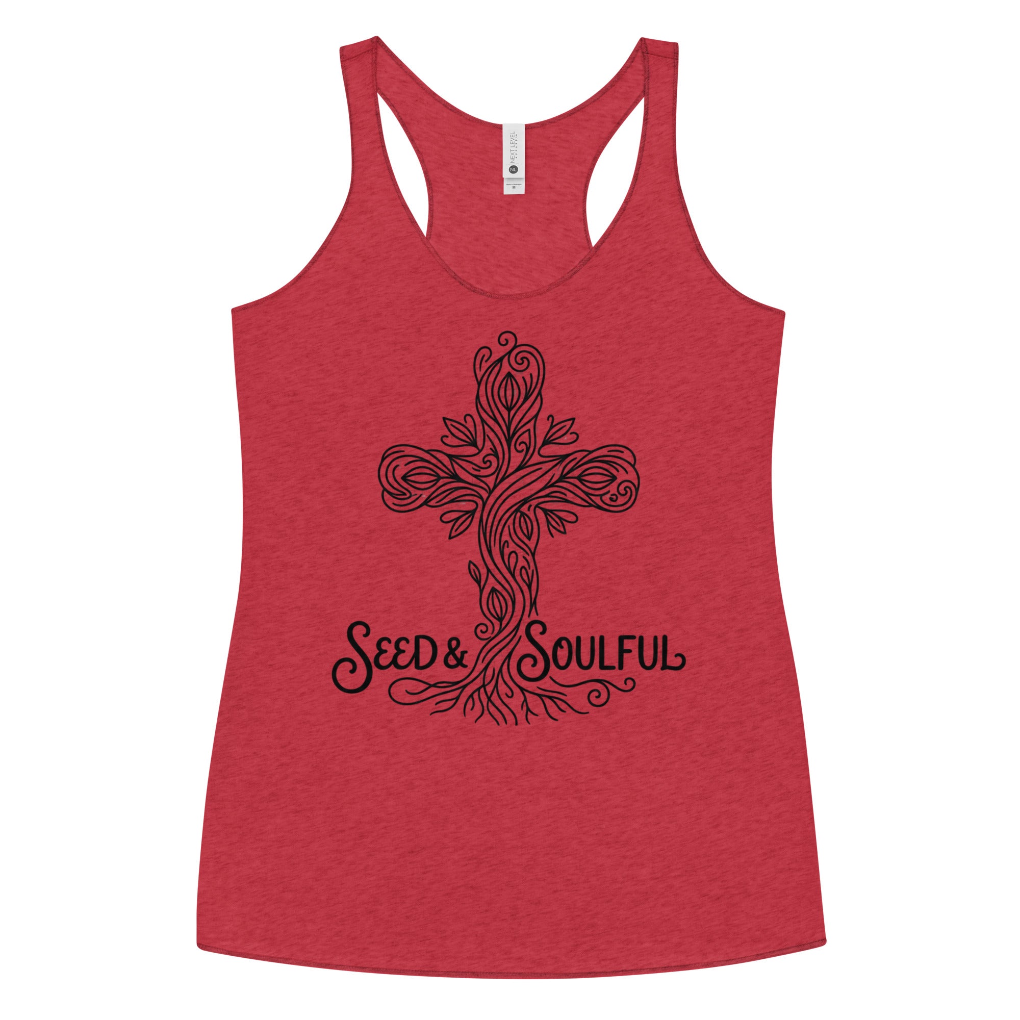 Women's Faith Racerback Tank | Soft Tri - Blend Active Top - Seedandsoulful