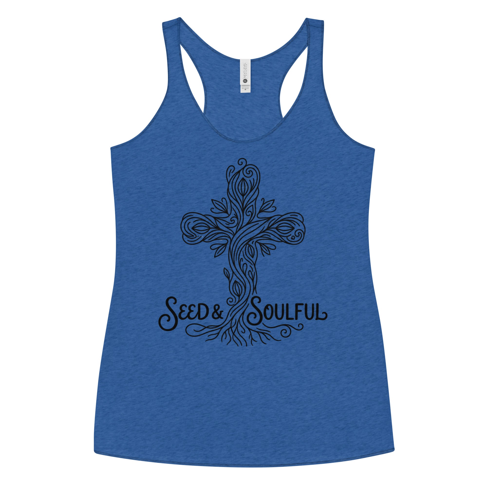 Women's Faith Racerback Tank | Soft Tri - Blend Active Top - Seedandsoulful