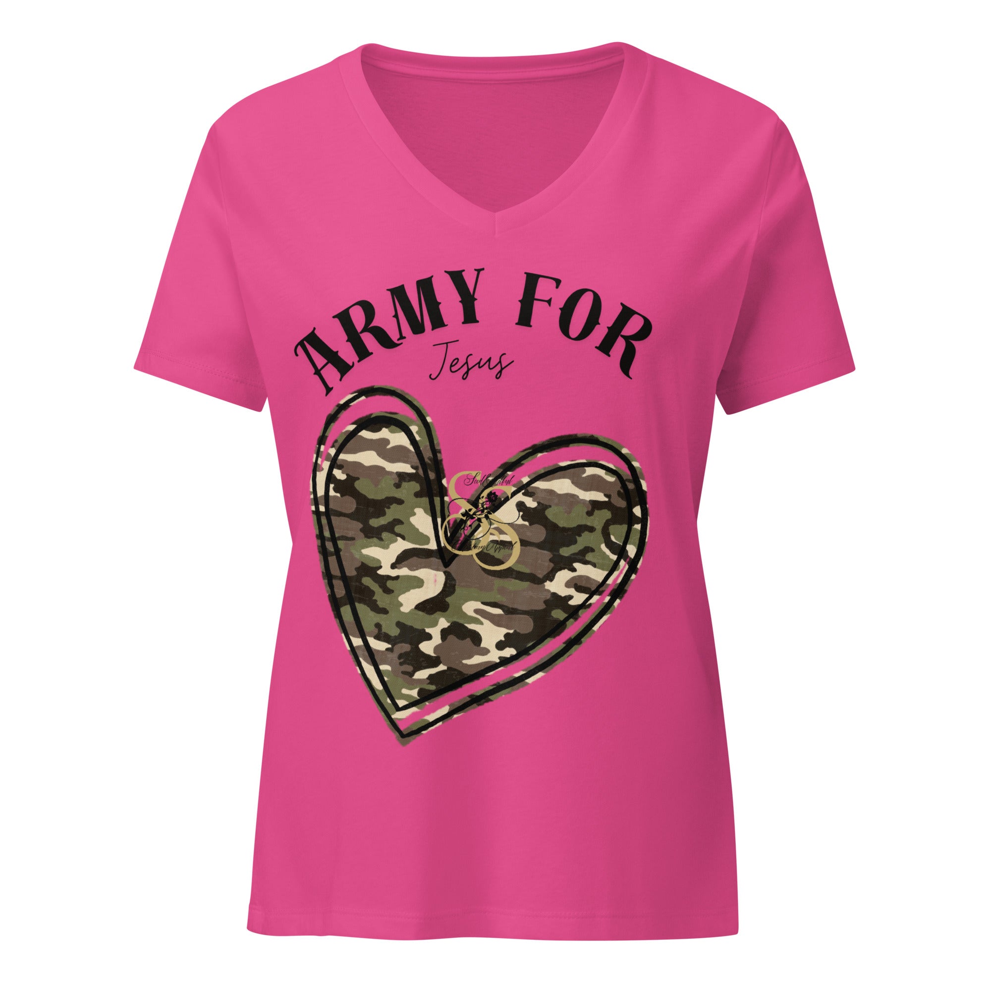 Seedandsoulful Women's Relaxed V - Neck T-Shirt | Faith Apparel - Seedandsoulful