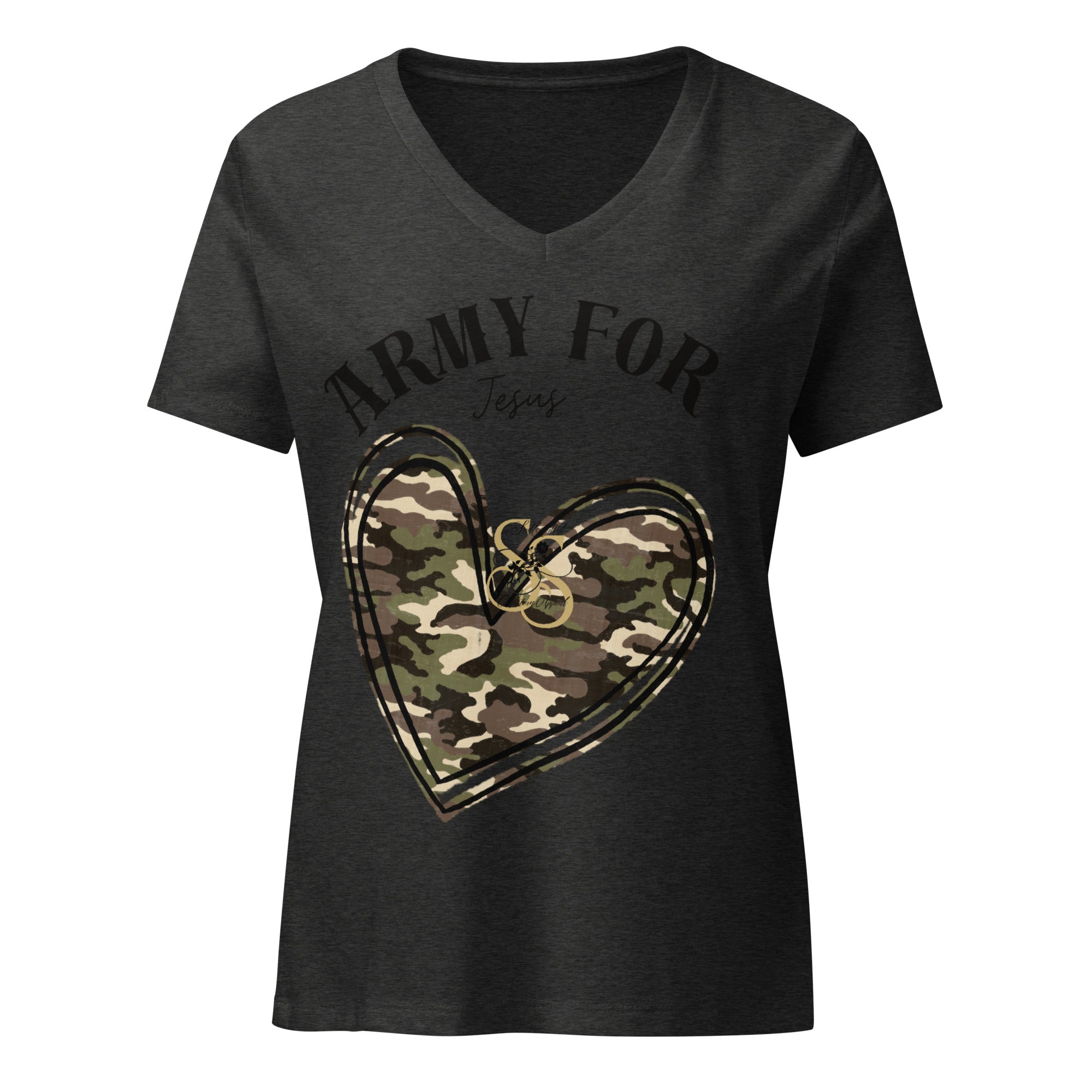 Seedandsoulful Women's Relaxed V - Neck T-Shirt | Faith Apparel - Seedandsoulful